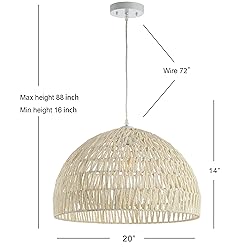 JONATHAN Y JYL6504A Campana 20" 1-Light Bohemian