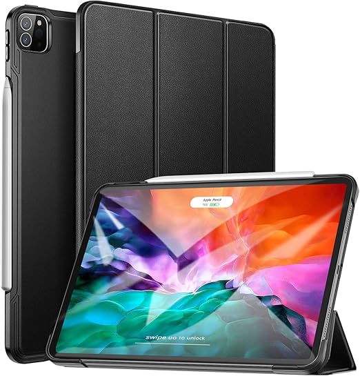 Ztotop Case for iPad Pro 12.9 Inch 2020, Full Body Protective Rugged Shockproof Case with Pencil