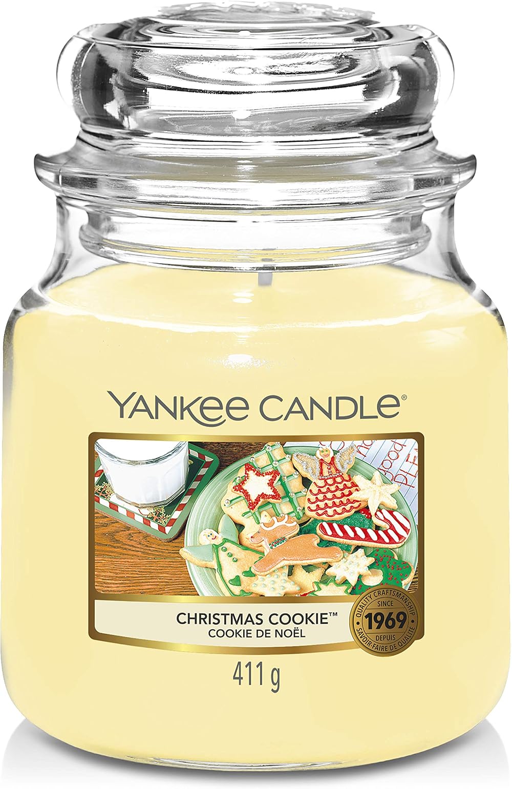 Yankee Candle Christmas Cookie Medium Jar | Up to 75 Hours Burn Time