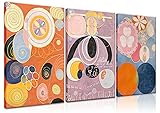 Abstract Geometric Wall Decor Set of 3 - Vintage