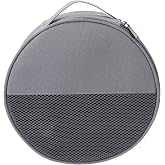 Toddmomy Outdoor Tableware Bag Round Mesh Camping Storage Organizer for Plates Bowls and Utensils Portable Cooking Cookware Carrying Case 8.66X8.66X2.36 Inches