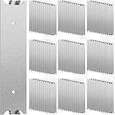 Therwen 100 Pcs Accessories Nail Plate for Wood Studs 6 x 1.5 Inch Metal Cable Protector Plate Safety Furniture Hardware with