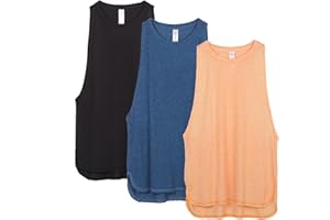 icyzone Women's Racerback High Neck Workout Athletic Yoga Muscle Tank Tops