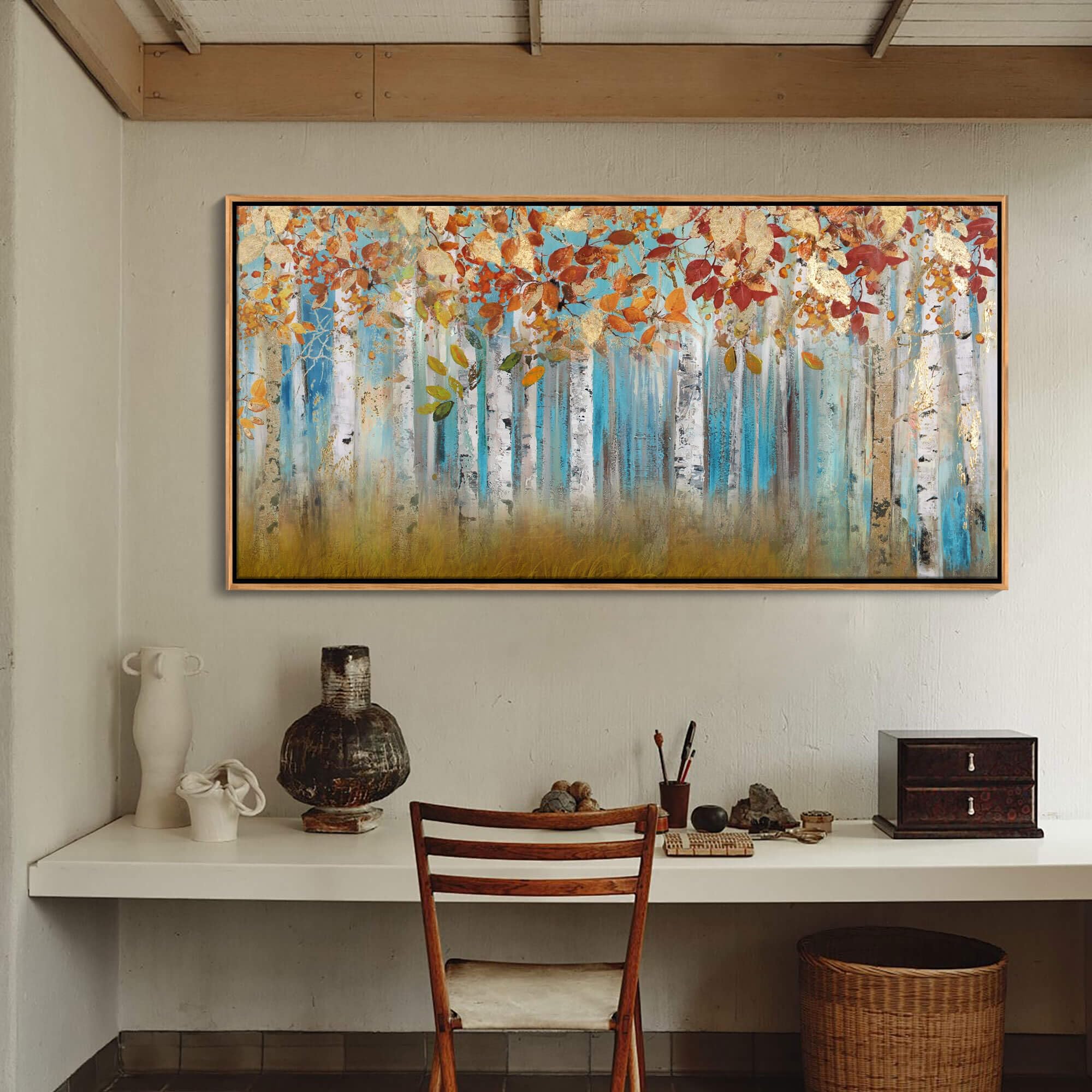 Birch tree Canvas Wall Art Elegant and Modern Landscape Picture for ...