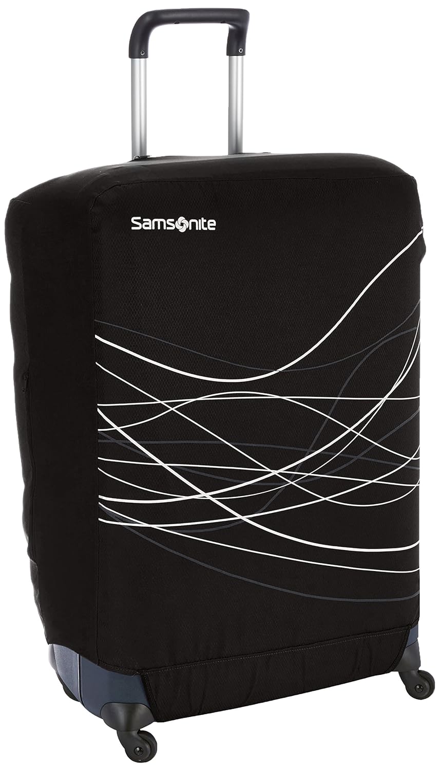 Black Foldable Luggage Cover M Samsonite Travel Accessories 5 Suitcase