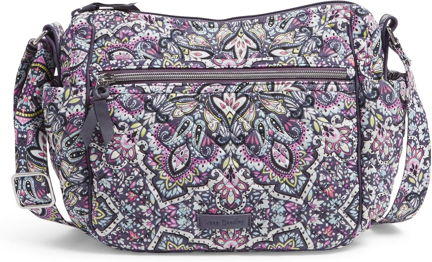 Vera Bradley Women's Signature Cotton On the Go Crossbody Purse WaooMart