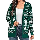 Totatuit Womens Button Down Cardigan Long Sleeve Casual Crewneck Knit Cardigans Sweater Tops