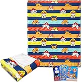 Paw Patrol Throw Blanket for Kids - Bundle with Soft Blanket Featuring Chase, Marshall, Skye, Rubble Plus Stickers, More for Boys, Girls, Kids, Toddlers | Paw Patrol Blanket Size 46" x 60"