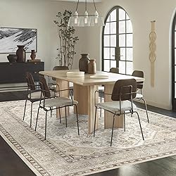 HILORUUG Washable Area Rug 6x9 - Bedroom Living