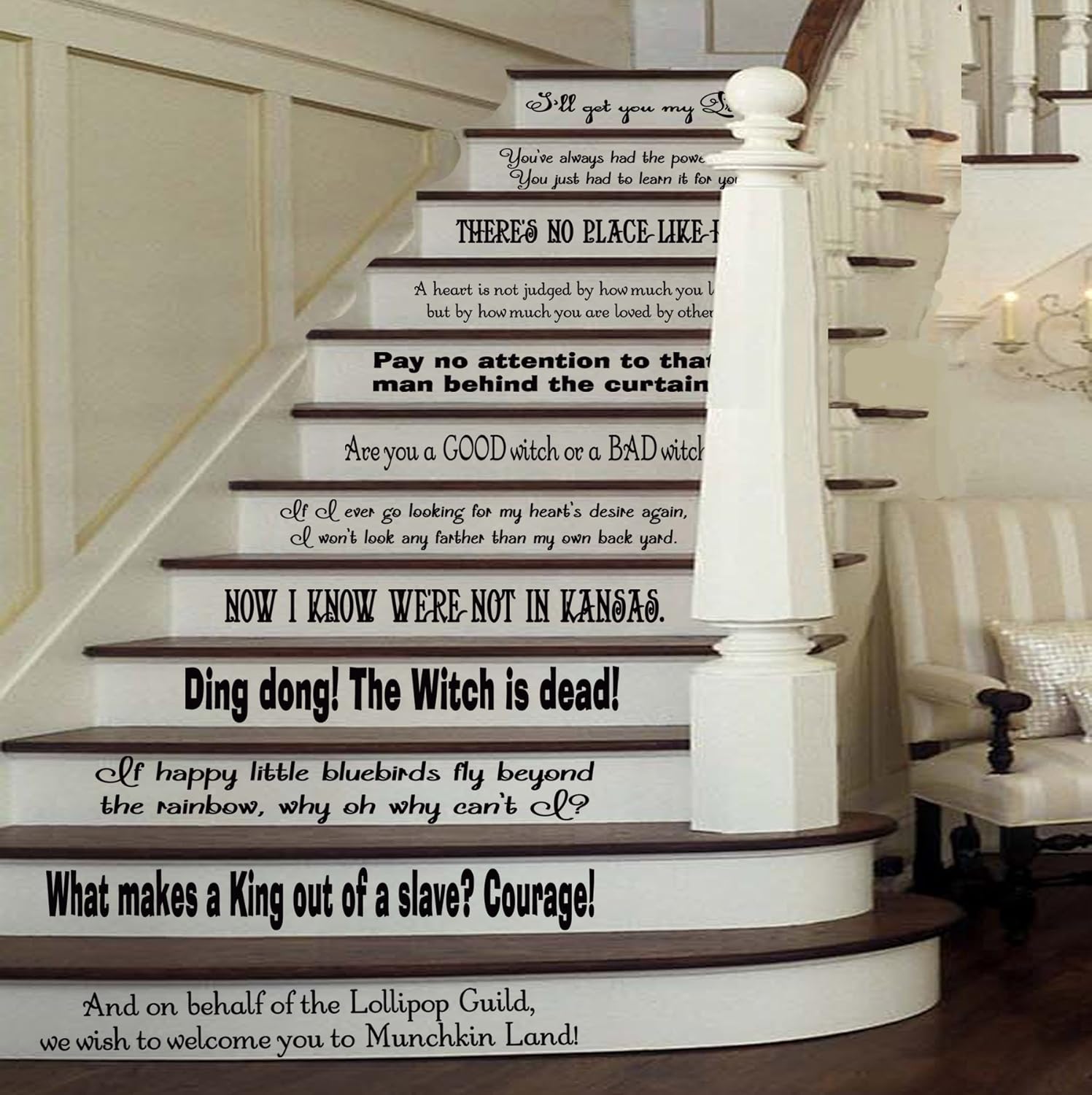 Wizard of Oz Assorted Quotes Set [BLACK] Vinyl