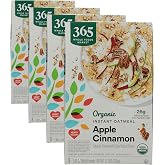 365 by Whole Foods Market, Organic Apple Cinnamon Instant Oatmeal 32 Pack, 11.3 Ounce