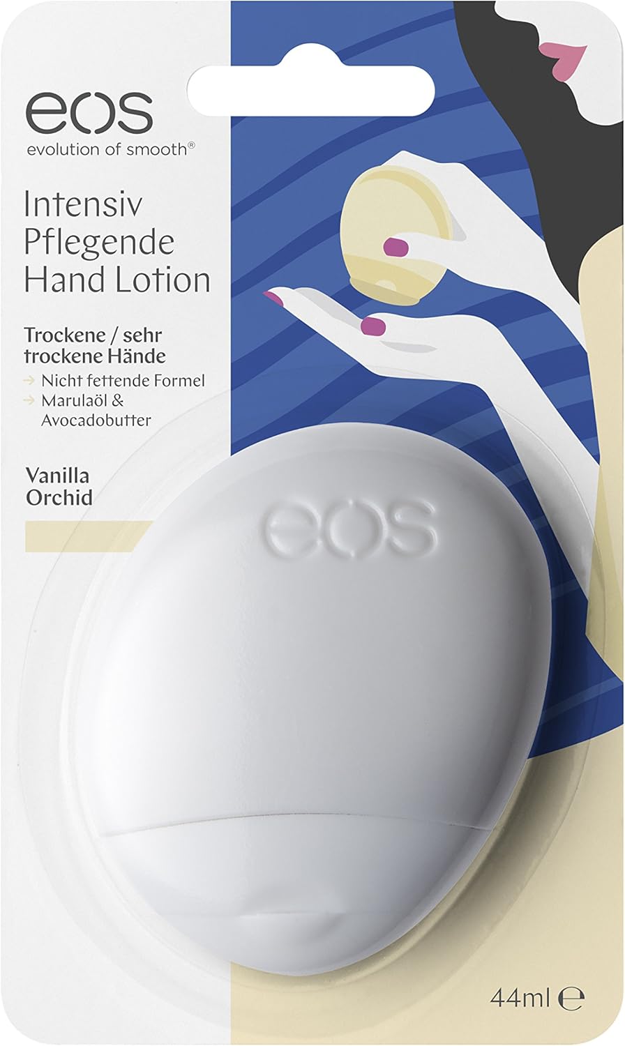 Eos hand lotion Vanilla Orchid, hand cream for dry skin, vegan