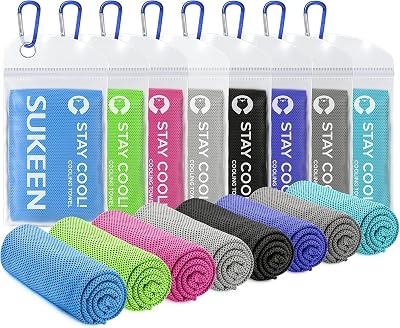 Sukeen Cooling Towel 40x12 Ice Towel Evaporative Sports Yoga Golf Gym