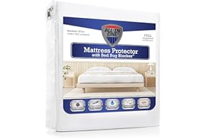 BED BUG BLOCKER All-in-One Mattress Protector, Zippered Encasement, Water & Stain Resistant, Triple Seal Protection, Full, White