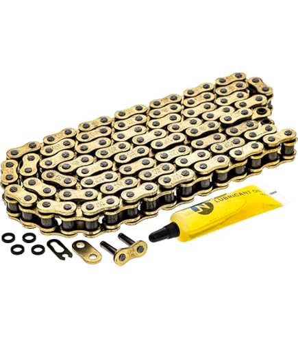 Amazon.com: Izumi Standard Chain 1/8 x 1/2 (116 Links), Black/Gold