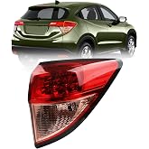 Dasbecan Right Side Tail Light Compatible With 2016-2022 Honda HRV LED | Passenger Side Taillight Replace# 33502T7SA01 HO2805109 Outer Rear Lamp