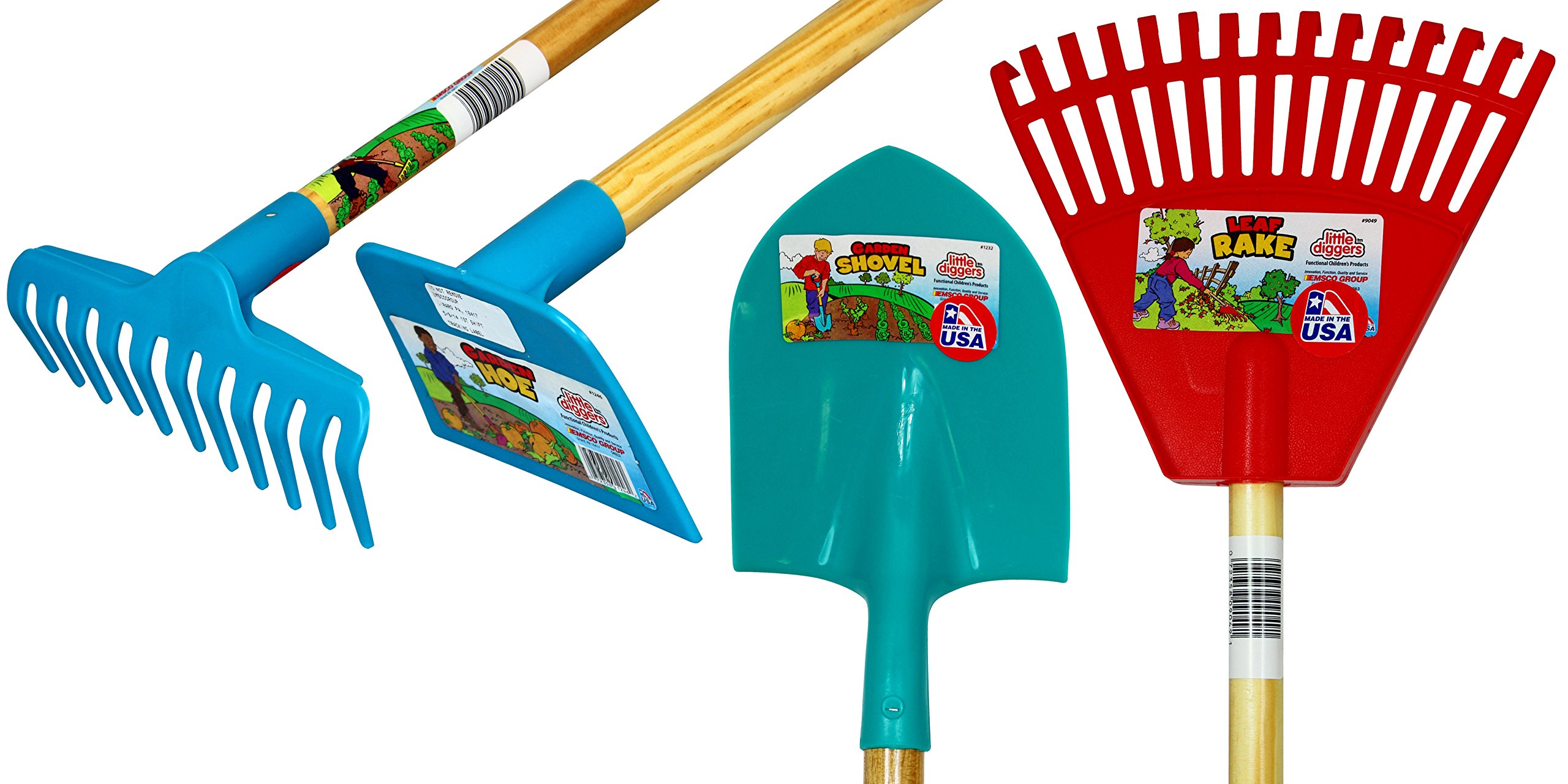 Little Diggers Kids Garden Tool Set FourPiece Set Child Safe Tools