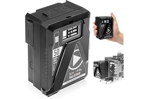 SHAPE Mini V Mount Battery 50Wh/3450 mAh – Compact V-Mount Battery with USB-C PD, D-Tap & LED Display – Travel-Ready Power fo