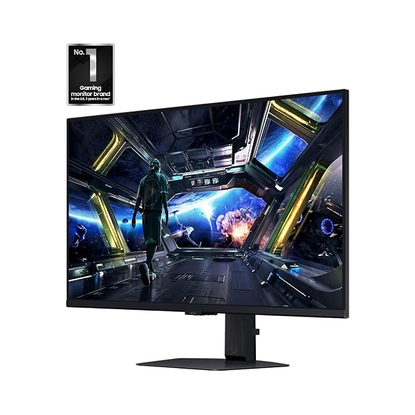 SAMSUNG 27” ODYSSEY G7 (G70D) 4K UHD IPS 144HZ 1MS(GTG) SMART GAMING MONITOR, G-SYNC COMPATIBLE, AMD FREESYNC PREMIUM, VIVID COLORS, ADJUSTABLE STAND, BLACK EQUALIZER, LS27DG702ENXZA
