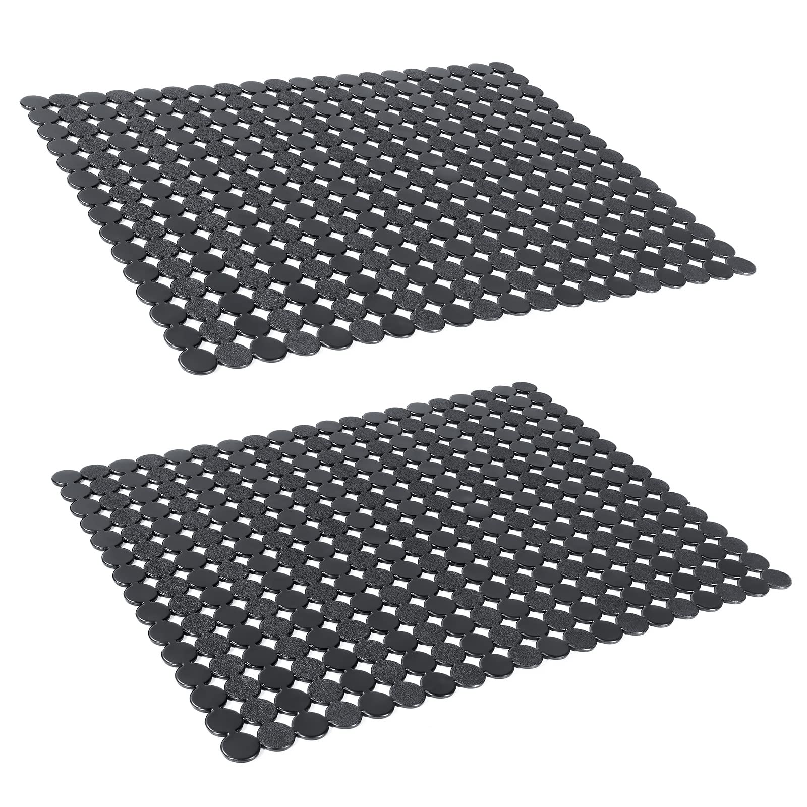 OTHWAY 2 Pcs Kitchen Sink Mats, PVC Sink Mat Protector for Stainless/Porcelain Steel Sink, 40 x 30 cm XL Mats for Kitchen Sink — image 1