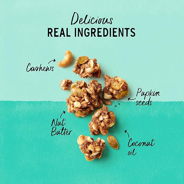 PURELY ELIZABETH VANILLA ALMOND BUTTER KETO GRANOLA, MADE WITH NUTS AND SEEDS, GRAIN-FREE, GLUTEN-FREE, NON-GMO (8OZ BAG)