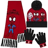 Marvel Boys Hat and Gloves Set for Boys Kids Winter Beanie Hat Cold Weather Accessories Set Avengers Gifts