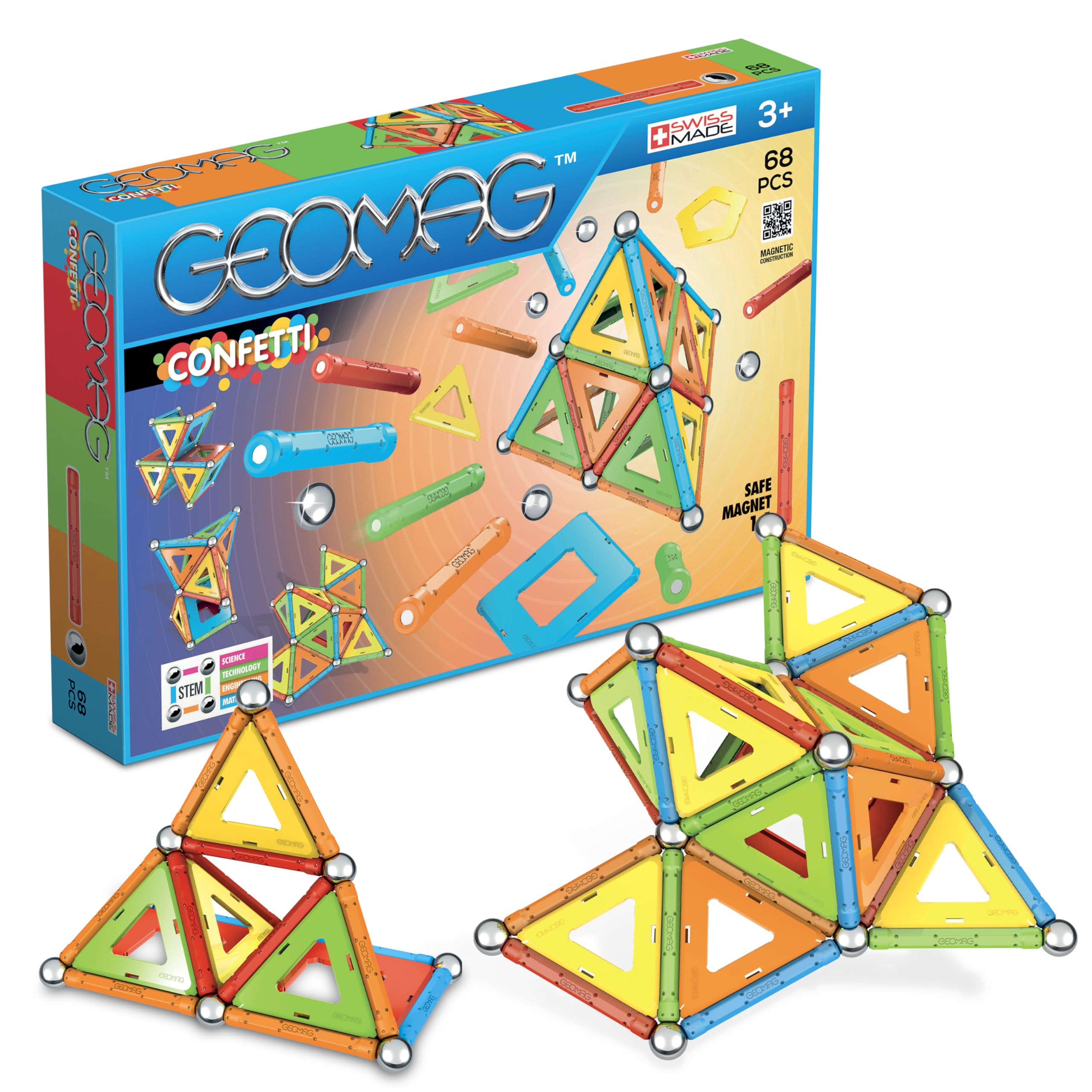 Geomag 355 Confetti Mixed- 68 pcs
