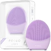 FOREO Luna 4 Facial Cleansing Brush - Firming Face Massager | Facial cleansing brush, face massager, silicone brush, exfoliator, sensitive skin, skincare tool, firming