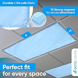Fluorescent Blue Light Covers for Ceiling Lights