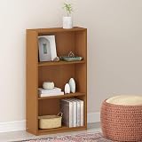 Furinno BASIC 3-Tier Book Shelf Light Cherry 55.2W x 100.3H x 23.1D cm view 2