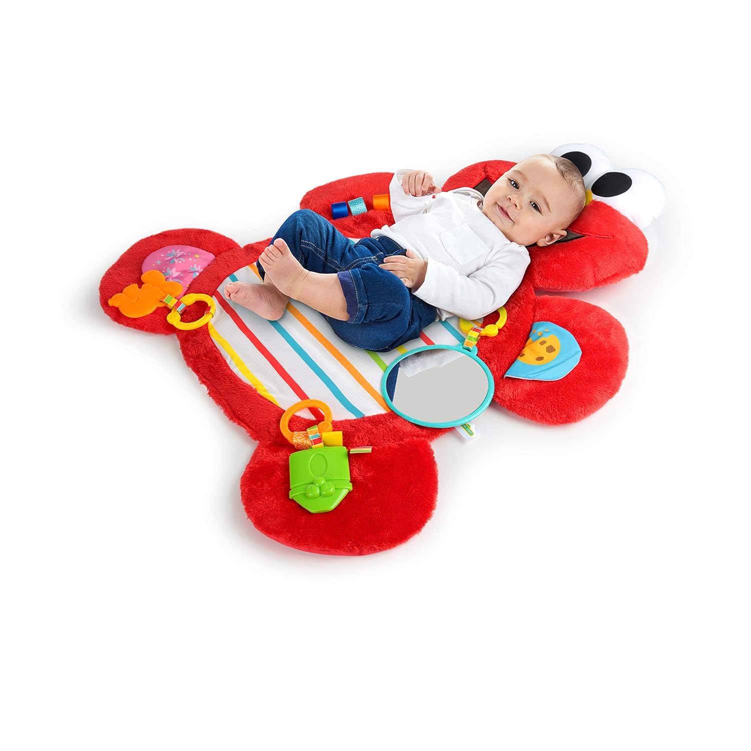 bright starts two can play tummy time playmat
