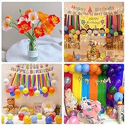 Crepe Paper Streamers 8 Rolls, 10 x 98Inch 8