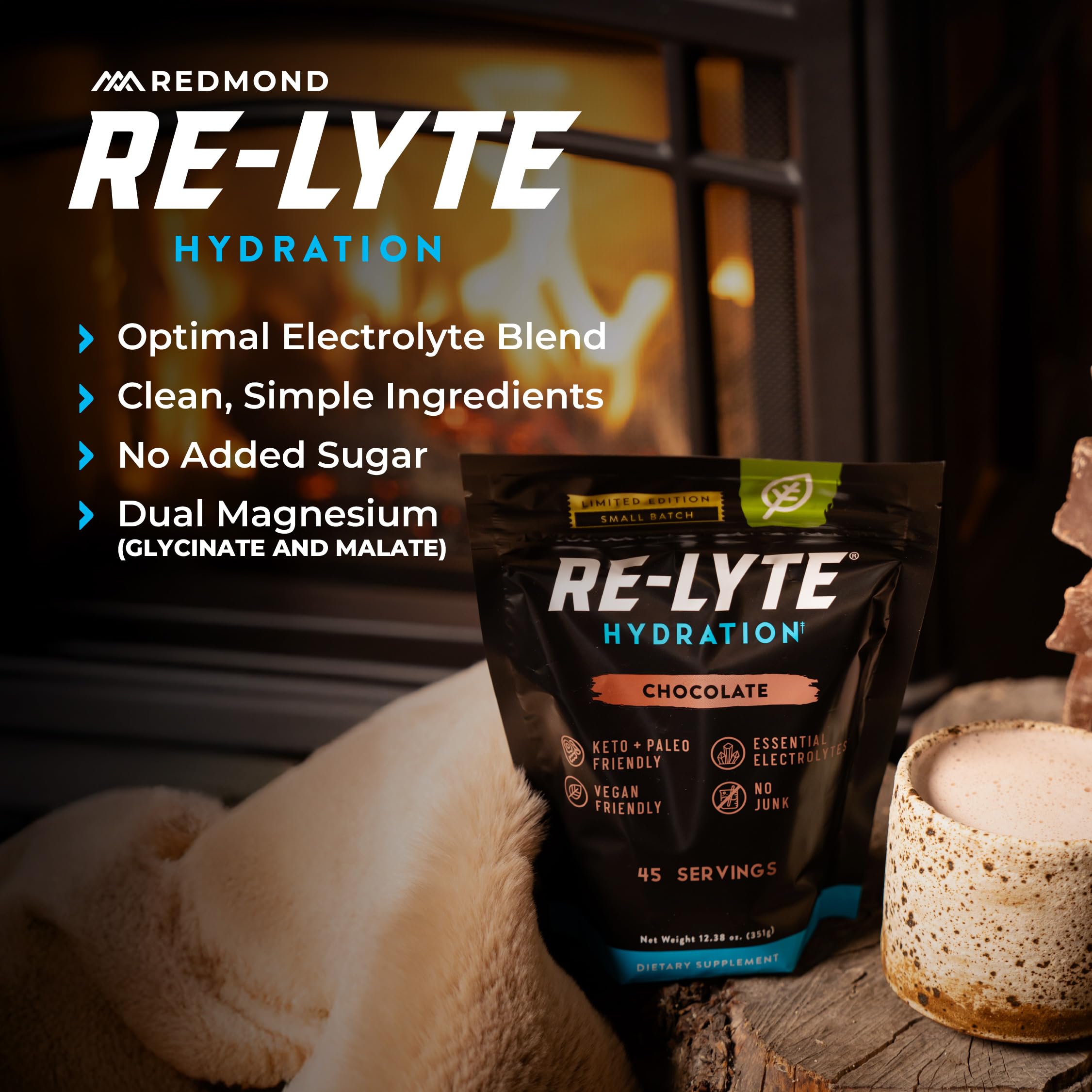 REDMOND Re-Lyte Hydration Electrolyte Mix Powder Limited Edition (Chocolate)