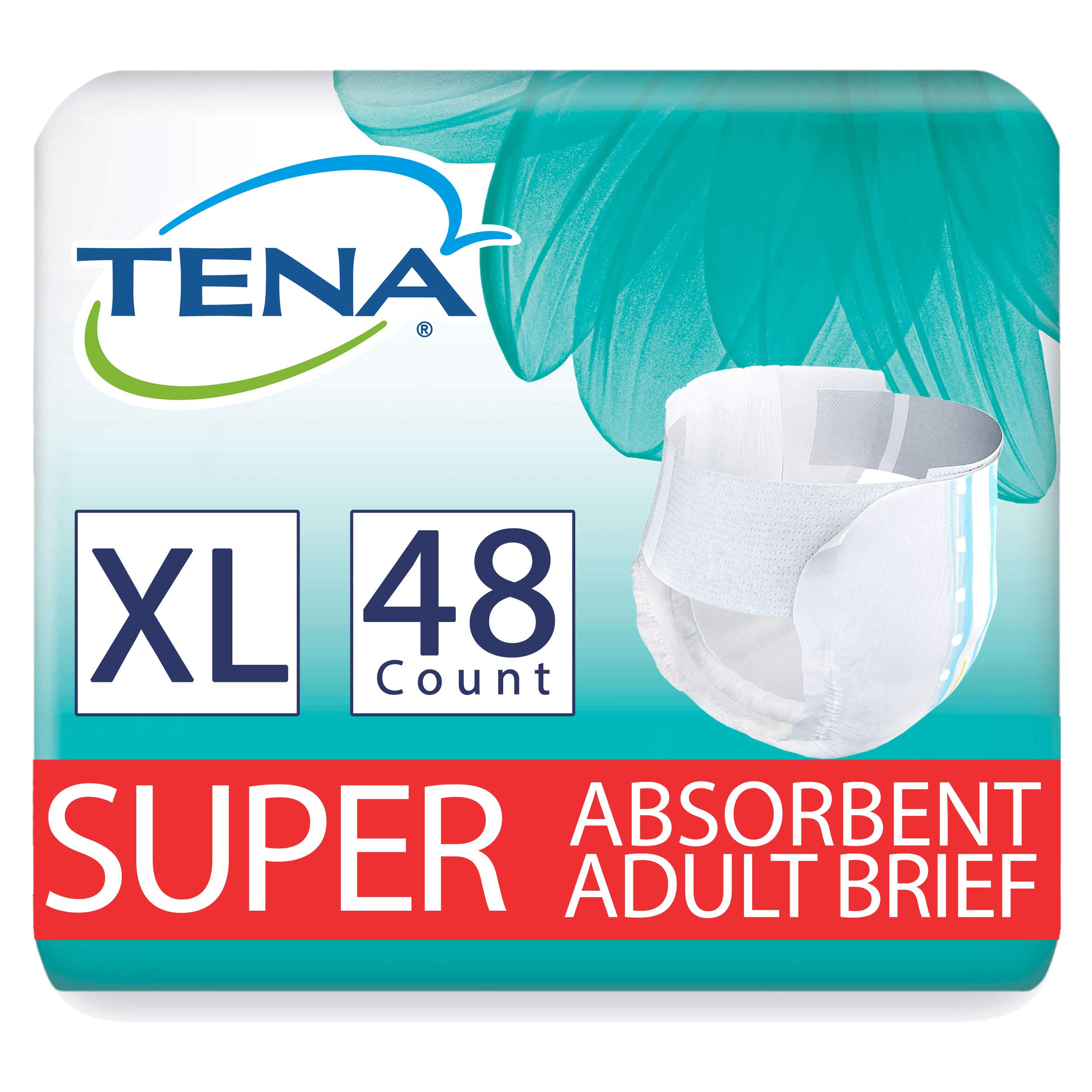 Photo 1 of TENA Incontinence Adult Diapers, Maximum Absorbency, Disposable Briefs, ProSkin - X-Large - 48 ct