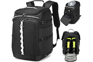 BISKLNDN Ski Boot Bag, 65L Ski Boot Travel Backpack for Ski Helmet, Goggles, Gloves, Skis, Snowboard & Accessories, Waterproof Ski Bag