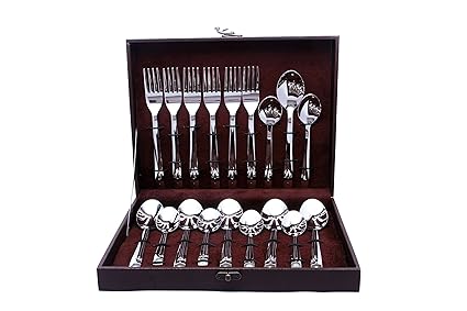 Shapes Triple Dot cutlery set of spoon & Fork 18 pcs with Gift Box packaging