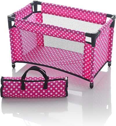 Molly Dolly Baby Doll Cot Bed for Dolls Up to 45cm 18 inches
