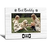 WTOGQ Dog Picture Frame, Dogs Lovers Gift for Women, Paw Pet Best Buddy DogThemed Gifts Photo Frame 4X6, PetDog Decorative Wooden Photo Picture Frames for Desk Tabletop Decor