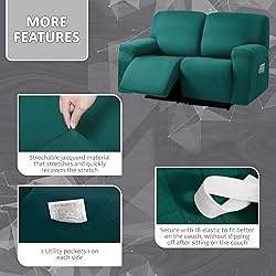 ULTICOR Squared Jacquard Design, Reclining Loveseat