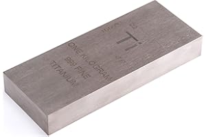 Titanium Bar - 1 Kilo Laser Engraved .999 Pure Bullion Bar Chemistry Element Design by Unique Metals
