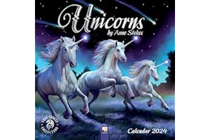 Unicorns by Anne Stokes Wall Calendar 2024 (Art Calendar)