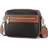 SENDEFN Crossbody Bags for Women Vegan Leather Purses Small Shoulder Handbags with Wide Strap