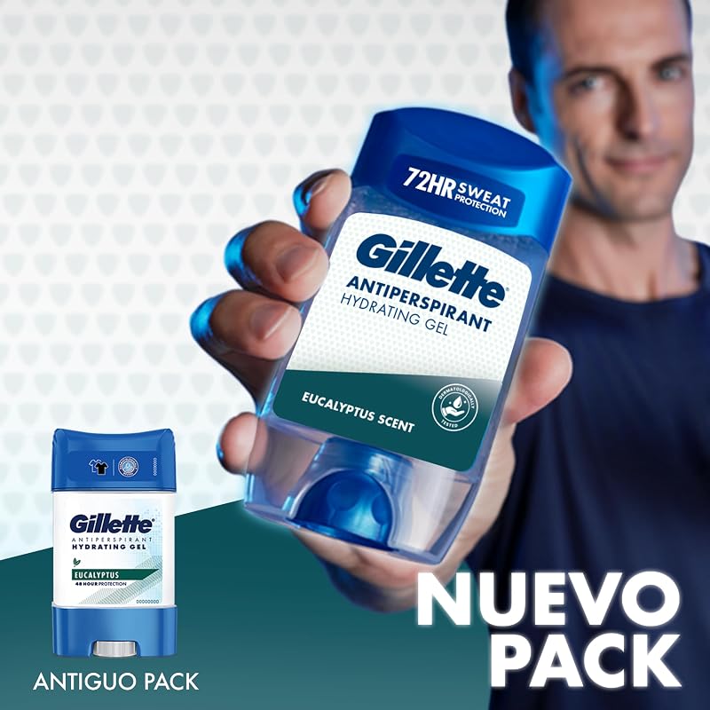 Clear Gel Eucalipto Antitranspirante Y Desodorante Hombre 6x70ml