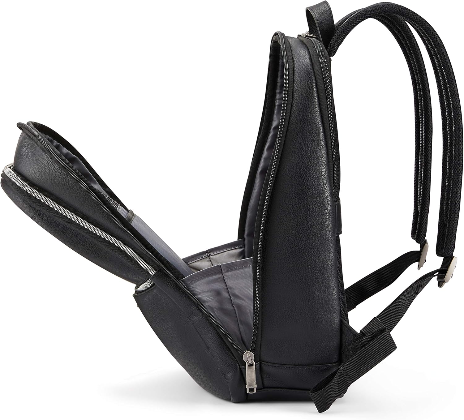  | Samsonite Classic Leather Slim Backpack, Black, One Size | Casual Daypacks