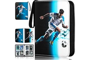 RONMONG Soccer Card Binder,2023 Sports Trading Card with Sleeves Holder Album,440 Pockets Soccer Card Holder Sheets Display Storage Protectors for Collectors Boys and Girls Gift