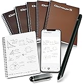 Ophaya Smart Digital Notebook and Smart Pen Real-Time Sync to Phone | A5 Size 5-Pack Electronic Smart Notebooks for College Students &amp; Work Meetings &ndash; Convert to Text &amp; Offline Storage