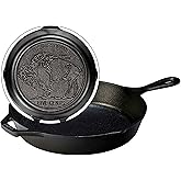 Lodge Cast Iron Buffalo Nickel Skillet, 10.25 Inch