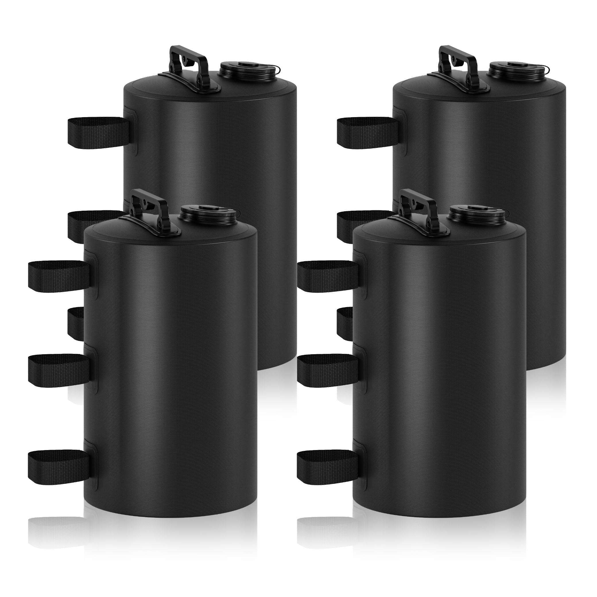 Photo 1 of Canopy Water Weights Bag, 88 lb Tent 4 Leg Weights Bag, Portable 10L Water Bag Windproof Fixed Canopy Weights Bag, for Outdoor Pop Up Tent, Canopies, Gazebo, Shelter, 4 Pack (10L Black)