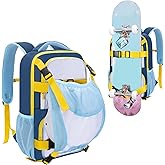 GOBUROS Basketball Soccer Ball Backpack Large Sports Bag with Ball Holder, Basketball Equipment Gear Bag for Soccer Ball, Volleyball, Rugby, Skateboard, Gym, Outdoor, Travel