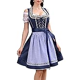 Clearlove Women's Oktoberfest Costume Dress Dirndl Dresses Women German Beer Costumes Outfit for Carnival
